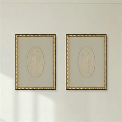 Nora Traditional Intaglio Soft Grey Mixed Media 1 - 5.5x10.5|