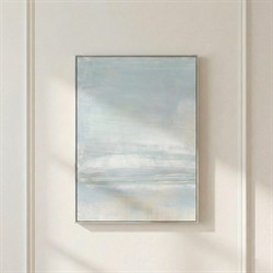John Richard Salt in the Horizon 1 Blue Abstract Painting - 56x38|