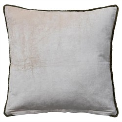 Marcell Updated Traditional Beige Velvet Safari Throw Pillow - 20x20|