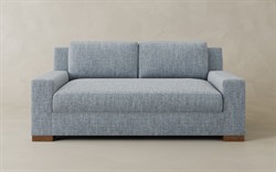 Henri Cocoa Leather Loveseat - 72"|