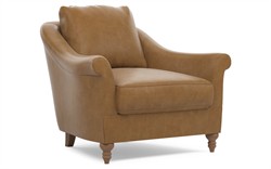 Amelie Brown Sugar Leather Chair|