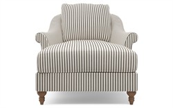 Amelie Cocoa Leather Chaise|