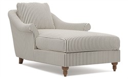 Amelie Sable Leather Chaise|