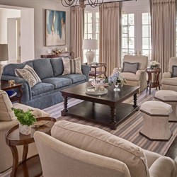 Linwood Updated Traditional Brown Wood Oval Side Table|