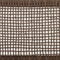 Amicie Dark Brown Woven Wicker Natural Teak Outdoor Dining Arm Chair - Set of 2|