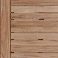 Clotaire Coastal Beach Natural Teak Rectangular Outdoor Dining Table - 71"|
