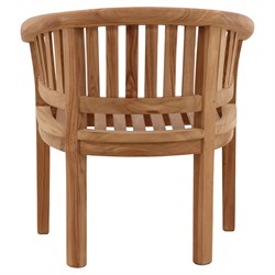 Zelinda Coastal Beach Natural Teak Outdoor Arm Chair|