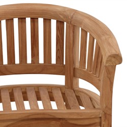 Zelinda Coastal Beach Natural Teak Outdoor Arm Chair|