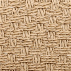 Evariste Coastal Beach Natural Teak Woven Rattan Outdoor Arm Chair|
