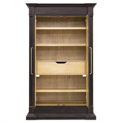 Siena Updated Traditional Dark Brown Oak Wardrobe|