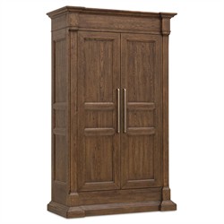 Siena Updated Traditional Brown Oak Wood Wardrobe|