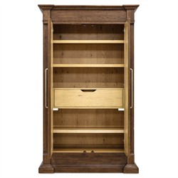 Siena Updated Traditional Brown Oak Wood Wardrobe|