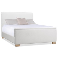 Roman Modern Classic Cream Upholstered Bed - Queen|