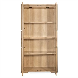 Nigel Coastal Beach Light Oak Display Cabinet|