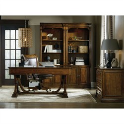 Talia Updated Traditional Dark Brown Alder Wood Bookcase|