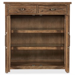 Asher Updated Traditional Brown Oak Wood Cabinet|