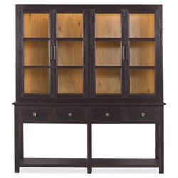 Siena Rustic Lodge Dark Brown Oak Dining Hutch|