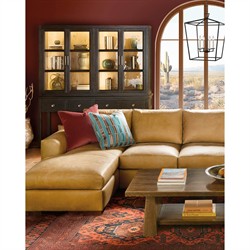 Siena Rustic Lodge Dark Brown Oak Dining Hutch|