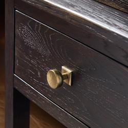 Siena Rustic Lodge Dark Brown Oak Dining Hutch|