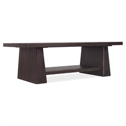 Siena Rustic Lodge Dark Brown Oak Rectangular Coffee Table|