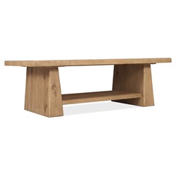 Siena Rustic Lodge Light Brown Oak Rectangular Coffee Table|