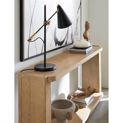 Nigel Coastal Beach Light Oak Rectangular Console Table|