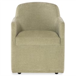 Adrienne Modern Classic Sage Green Performance Dining Arm Chair|