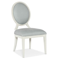 Calista French Country Light Blue Performance White Wood Dining Chair|