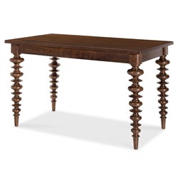 Alaine Updated Traditional Dark Brown Wood Rectangular Counter Table - 60"|