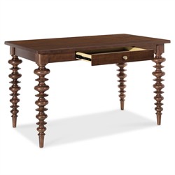 Alaine Updated Traditional Dark Brown Wood Rectangular Counter Table - 60"|