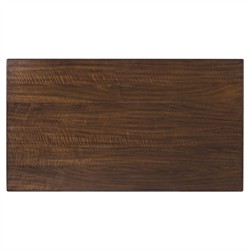 Alaine Updated Traditional Dark Brown Wood Rectangular Counter Table - 60"|