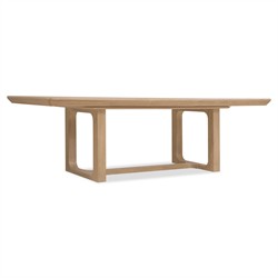 Roman Modern Light Brown Oak Rectangular Extendable Dining Table - 81-121"|
