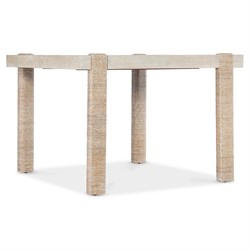 Oscar Coastal Light Oak Woven Rope Rectangular Extendable Dining Table - 44-66"|