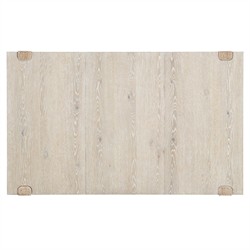 Oscar Coastal Light Oak Woven Rope Rectangular Extendable Dining Table - 44-66"|