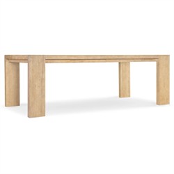 Nigel Coastal Beach Light Oak Rectangular Nigel Dining Table - 88-110"|