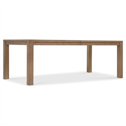 Amleto Modern Classic Brown Oak Rectangular Extendable Dining Table - 84-102"|