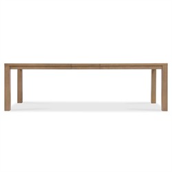 Amleto Modern Classic Brown Oak Rectangular Extendable Dining Table - 84-102"|