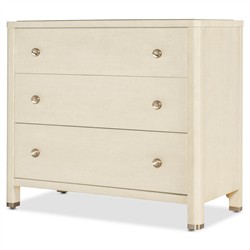 Elara Coastal Beach Cream Raffia Oak Dresser|