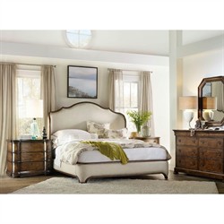 Alban Updated Traditional Dark Brown Pecan Wood Bachelor Chest|