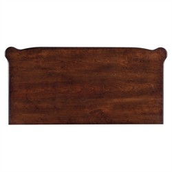 Stella Updated Traditional Dark Brown Cherry Wood Tall Chest Dresser|