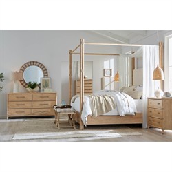 Nigel Coastal Beach Light Oak Double Dresser|