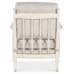 Selena Updated Traditional Beige Performance Cream Oak Arm Chair|