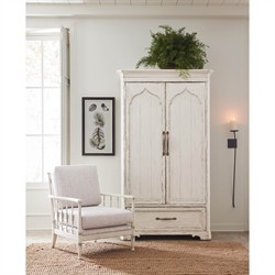 Selena Updated Traditional Beige Performance Cream Oak Arm Chair|