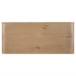 Kara Coastal Beach Brown Oak Media Cabinet - 42"|