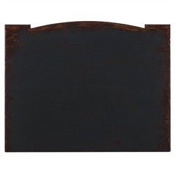 Stella Updated Traditional Aged Black Wood Nightstand|