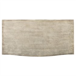 Albert Updated Traditional Antique Silver Oak Nightstand|