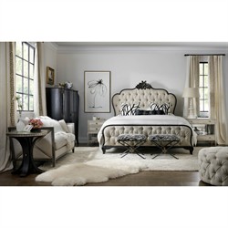 Albert Updated Traditional Antique Silver Oak Nightstand|