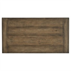 Rumi Updated Traditional Dark Brown Pecan Wood Nightstand|