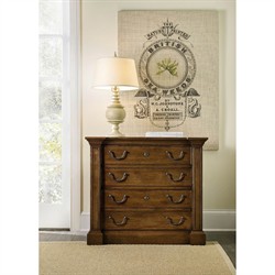 Alban Updated Traditional Dark Brown Pecan Wood Lateral File Office Cabinet|