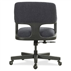 Brienne Modern Classic Black Boucle Swivel Executive Office Chair|